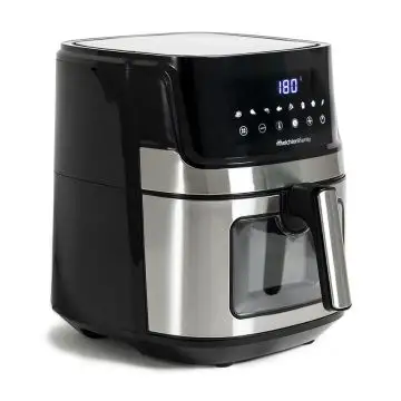 Melchioni 118340033 friggitrice Singolo 6,5 L Indipendente 1600 W Nero, Stainless steel , 147830
