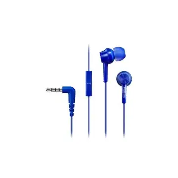 Panasonic RP-TCM115E Auricolare Cablato In-ear Musica e Chiamate Blu , 119083