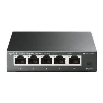 TP-Link TL-SG105S Non gestito Gigabit Ethernet (10/100/1000) Nero , 147004