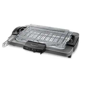 De’Longhi BQ 80.X Barbecue con Griglia Elettrica Girevole 2450W , 90226