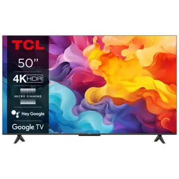 TCL P655 Serie P65 Smart TV Ultra HD 4K 50" 50P655, Dolby Audio, Controlli vocali, Google TV , 155914