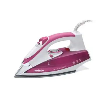 Ariete 6215 ferro da stiro Ferro da stiro a secco e a vapore Acciaio inossidabile 2200 W Porpora, Bianco , 109842