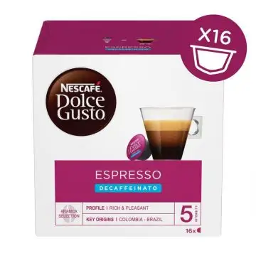 Nescafé Dolce Gusto Caffè Espresso Decaffeinato 16 Capsule , 88747