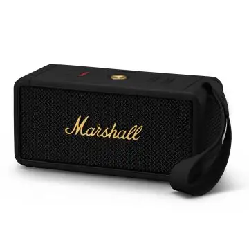 Marshall Middleton Black and Brass Cassa Amplificata Bluetooth Ricaricabile , 154255