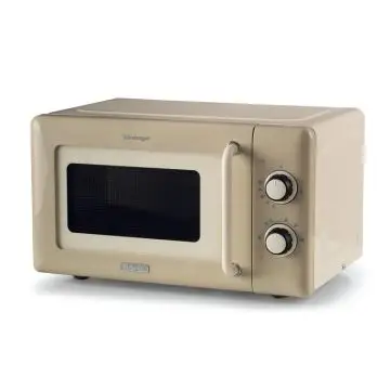 Ariete Linea Vintage 3960 Forno a microonde Vintage, 800W, Capacità 20L, 3 funzioni, 6 livelli di cottura, Timer, Beige , 160019