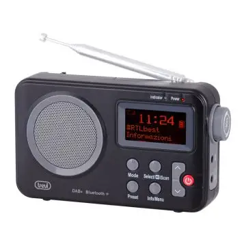 Trevi DAB 7F80 R Portatile Nero, Grigio , 152155
