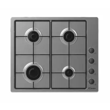 Candy CHW6LBX Acciaio inossidabile Da incasso Gas 4 Fornello(i) , 121863