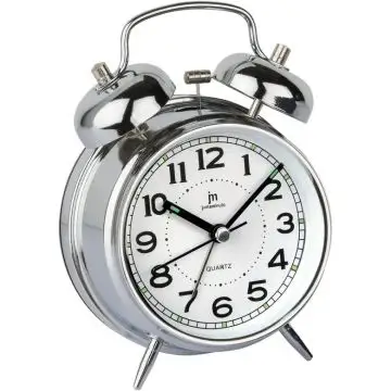 Lowell Justaminute JA7041C sveglia Sveglia al quarzo Argento, Bianco , 144128
