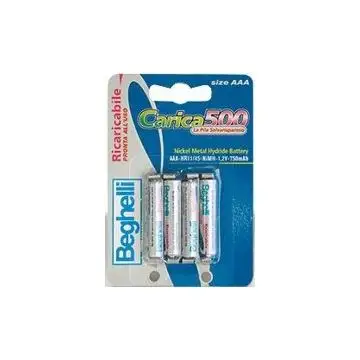 Beghelli 8852 Pile ricaricabile  4 mini stilo 800 Mha , 71882