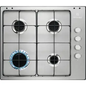 Electrolux EGS6404SX Acciaio inossidabile Da incasso 60 cm Gas 4 Fornello(i) , 125206