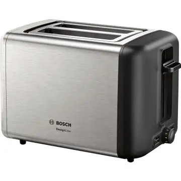 Bosch TAT3P420 tostapane 2 fetta/e 970 W Nero, Acciaio inossidabile , 153538
