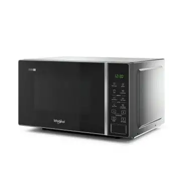 Whirlpool MWP 203 SB Superficie piana Microonde con grill 20 L 700 W Nero, Argento , 124714