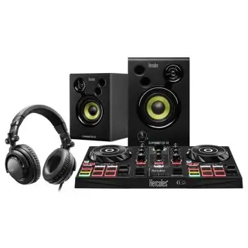 Hercules DJLearning Kit Mixer con controllo DVS (Digital Vinyl System) Nero , 148109