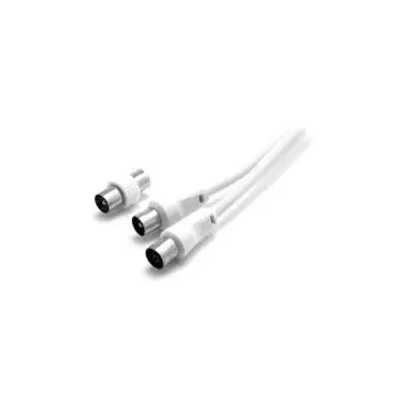 nuovaVideosuono 9/28 W cavo coassiale 2 m IEC 9.5mm Bianco , 113082