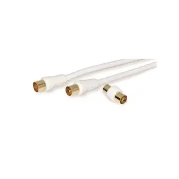 nuovaVideosuono 9/52 W cavo coassiale 2 m IEC 9.5mm Bianco , 113083