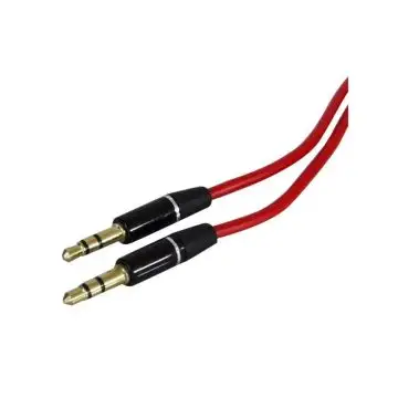 nuovaVideosuono 2/15 cavo audio 1,4 m 3.5mm Nero, Rosso , 103658