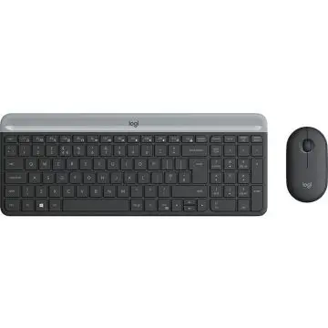 Logitech Slim Wireless Combo MK470 tastiera RF Wireless QWERTY Italiano Grafite , 127084