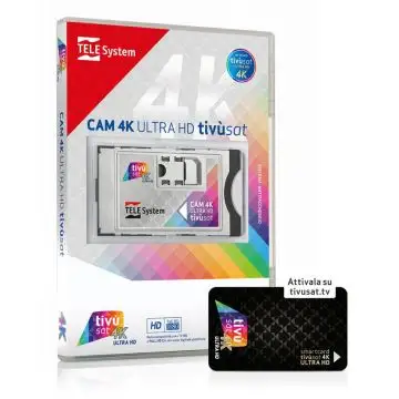 TELE System CAM tivùsat 4K Ultra HD Modulo di accesso condizionato (CAM) , 127290