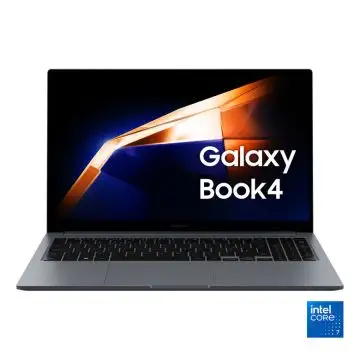 Samsung Galaxy Book4 Laptop, Intel® Core™ 7 150U, 16GB RAM, 516GB SSD, 15.6" Super AMOLED, Windows 11 Home, Moonstone Gray , 154243