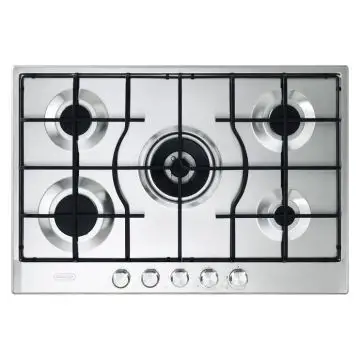 De’Longhi SLF575LX piano cottura Acciaio inossidabile Da incasso 75 cm Gas 5 Fornello(i) , 148596