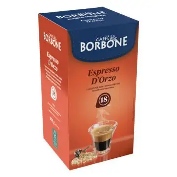 Caffè Borbone Miscela Miscela Orzo in cialde da 44mm compostabili, 18pz, compatibili con macchine con sistema Easy Serving Espresso , 127363