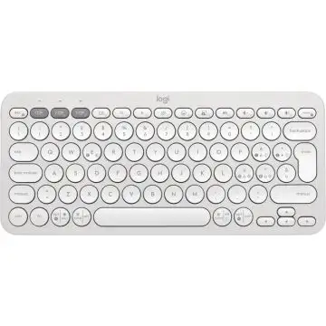 Logitech Pebble Keys 2 K380s tastiera RF senza fili + Bluetooth QWERTY Italiano Bianco , 149637