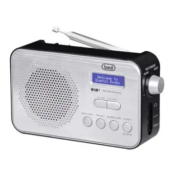 Trevi DAB 7F92 R Portatile Digitale Nero, Bianco , 128251