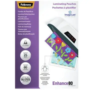 Fellowes 5396205 pellicola per plastificatrice 25 pz , 54565