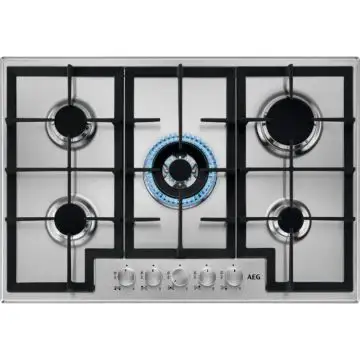 AEG HGB75400SM Acciaio inossidabile Da incasso 75 cm Gas 5 Fornello(i) , 144947