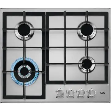 AEG 949 640 849 piano cottura Argento Da incasso 60 cm Gas 4 Fornello(i) , 130831