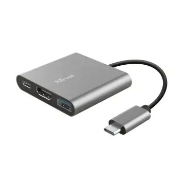 Trust Dalyx USB 3.2 Gen 1 (3.1 Gen 1) Type-C 5 Mbit/s Alluminio, Nero , 144185