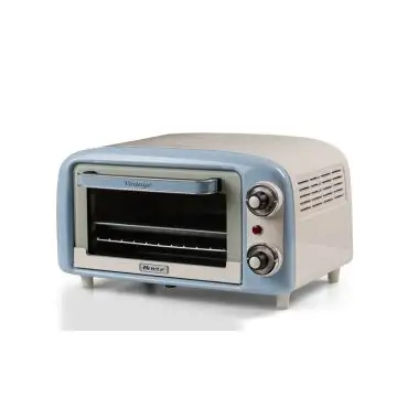 Ariete 3919 Forno Elettrico Vintage, 800W, Capacità 10L, Doppio vetro, Retrò, Celeste , 160017