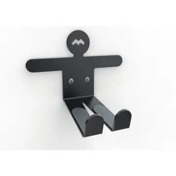 Meliconi 489003 supporto per bicicletta Portabiciclette da esterno Montabile a parete Nero , 146369