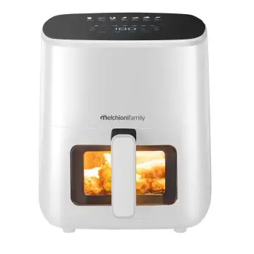 MELCHIONI FAMILY MARIANNA NEW WHITE FRIGGITRICE AD ARIA, capacità 5 l, Max potenza 1500 W, Bianco / Plastica , 160619