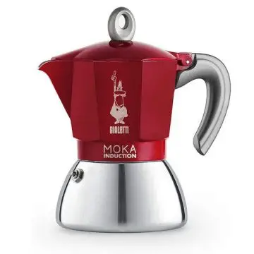 Bialetti Moka Induktion 0,28 L Rosso, Acciaio inossidabile , 132827