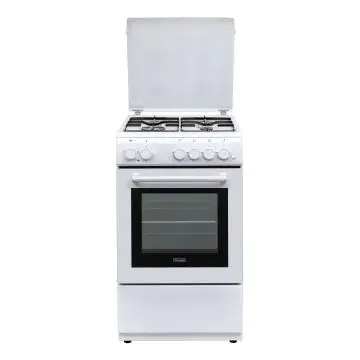 DE LONGHI Cucina Elettrica DL554EW i 4 Fuochi a Gas Forno Elettrico Multifunzione Termoventilato Classe A Dimensioni 50 x 50 cm Colore Bianco CLASSE A , 162247