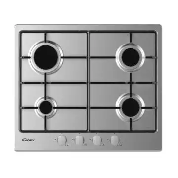 Candy Timeless CEL6PBRX Acciaio inossidabile Da incasso 59 cm Gas 4 Fornello(i) , 153429
