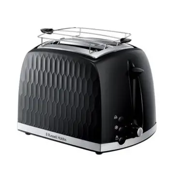Russell Hobbs Honeycomb Black 2 Slice Toaster 6 2 fetta/e 850 W Nero , 156502