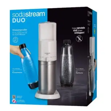 SodaStream DUO Acciaio inossidabile, Bianco , 138973