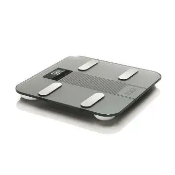 Laica PS7005 bilance pesapersone Rettangolo Grigio, Acciaio inossidabile Bilancia pesapersone elettronica , 135127