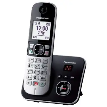 Panasonic KX-TG6861 Telefono Cordless DECT Identificatore di chiamata Nero, Grigio , 160891