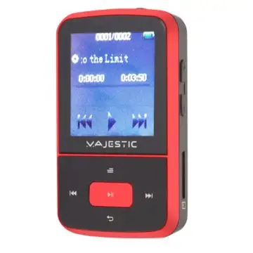 New Majestic BT-3284R MP3 Lettore MP3 Nero, Rosso , 135197