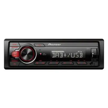 Pioneer MVH-130DAB Radio per auto multimediale Nero, Rosso 200 W , 136631
