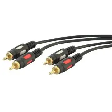 nuovaVideosuono 3/58 cavo audio 3 m 2 x RCA Nero , 135939