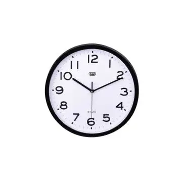 Trevi OM 3302 S Orologio da parete in quarzo Cerchio Nero, Bianco , 136057
