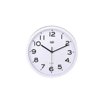 Trevi OM 3302 S Orologio da parete in quarzo Cerchio Bianco , 136056