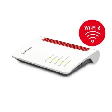 AVM FRITZ!Box 7530 AX router wireless Gigabit Ethernet Dual-band (2.4 GHz/5 GHz) Rosso, Bianco , 137497