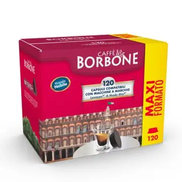 Caffe Borbone Capsula Compatibile con macchine a marchio Lavazza *A Modo Mio* 120 pz , 137128