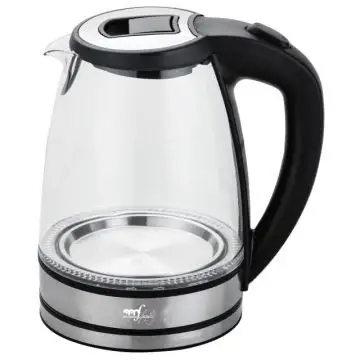 Melchioni MR Boil bollitore elettrico 1,7 L 2200 W Nero, Trasparente , 129542