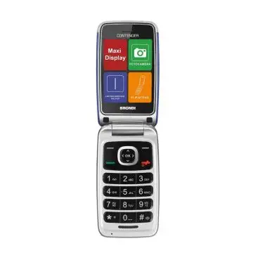Brondi Contender 7,62 cm (3") Blu Telefono per anziani , 138737